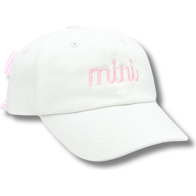 MINI Bow Baseball Hat, White