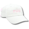 MINI Bow Baseball Hat, White - Hats - 1 - thumbnail