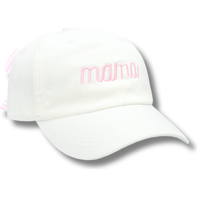 MAMA Bow Baseball Hat, White
