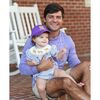 Officially Licensed LSU Bow Baseball Hat, Purple - Hats - 2
