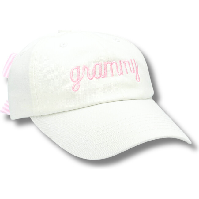 GRAMMY Bow Baseball Hat, White