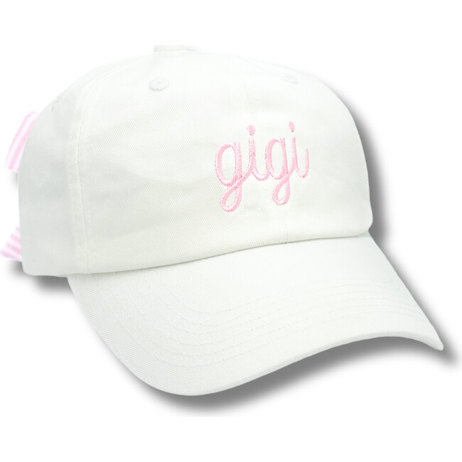 GIGI Bow Baseball Hat, White