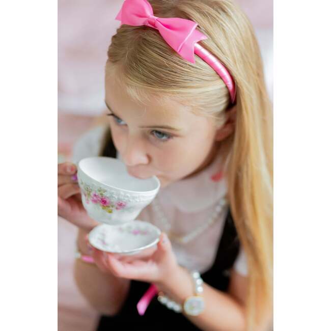 Eloise™ x Bits & Bows Satin Bow Headband, Pink - Headbands - 2