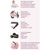 Gotz 3‑Wheel Doll Buggy “Soft Mood” – Compact Grey‑Pink Doll Stroller with Sunshade, Soft Handle & Storage Basket – Fits Dolls up to 19.5" – Ages 3+ - Doll Accessories - 3
