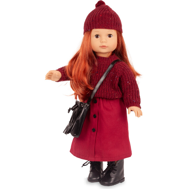 Gotz  Julia 75th Anniversary Jubilee  18" Posable Doll with Full Garments & Accessories - Long Auburn Hair to Wash & Style with Beautiful Brown Eyes