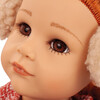 Gotz Hannah & Her Dog – 19.5" Poseable Hard‑Vinyl Standing Doll with Washable Red Hair, Knit Jacket, Jeans, Boots & Plush Dog Set – Ages 3+ - Dolls - 4