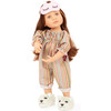 Gotz Little Kidz “Grete PJ Party” 14" Multi‑Jointed Standing Doll with Sleeping Bag, Plush Cat, Suit, Slippers & Sleep Mask – Ages 3+ - Dolls - 3