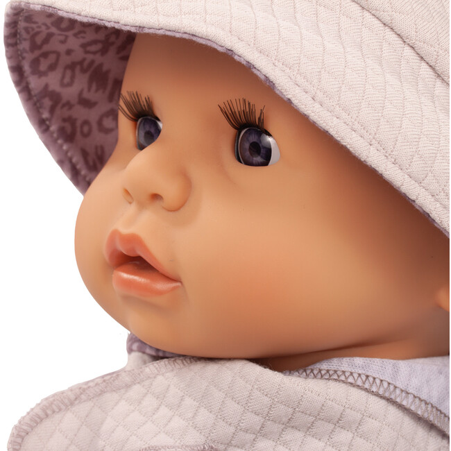 Gotz Cookie “Grey Cats” Baby Doll – 19" Soft‑Body Vinyl Baby with Sleeping Eyes, Leopard‑Print Suit & Cat Blanket – 9‑Piece Care Set for Ages 3+ - Dolls - 6