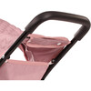Gotz 3‑Wheel Doll Buggy “Soft Mood” – Compact Grey‑Pink Doll Stroller with Sunshade, Soft Handle & Storage Basket – Fits Dolls up to 19.5" – Ages 3+ - Doll Accessories - 7