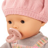 Gotz Maxy Aquini “Baby Beach Vibes” 16.5" All-Vinyl Bathing Baby Doll with Brown Sleeping Eyes, Striped Dress, Sun Hat, Towel & Ice‑Cream Water Toy – Ages 3+ - Dolls - 5