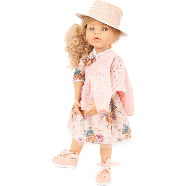 Gotz Happy Kidz Greta  19.5" Posable Doll with Full Garments & Accessories - Long Blonde Hair to Wash & Style with Beautiful Stone Grey Blue Eyes - Dolls - 3