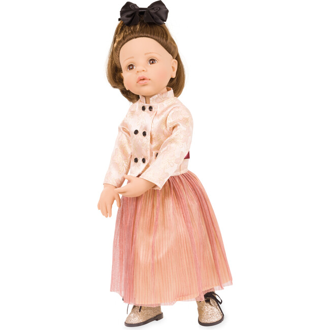 Gotz Happy Kidz Greta 75th Anniversary Jubilee  19.5" Posable Doll with Full Garments & Accessories - Long Brown Hair to Wash & Style with Beautiful Brown Eyes - Dolls - 3