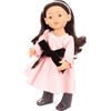 Gotz Little Kidz “Marianne Jubilee” 14" Standing Doll – 9‑Joint Vinyl Body, Washable Brown Hair, Pink Dress with Black Bow & Patent Boots – Collector’s Special for Ages 3+ - Dolls - 3