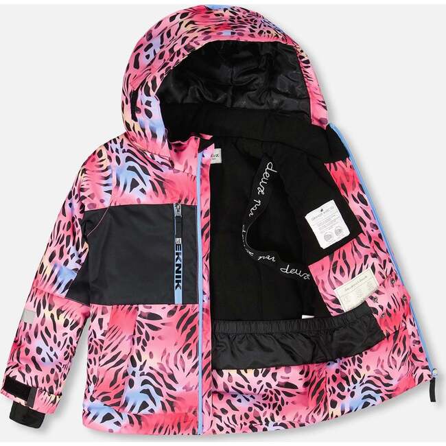 Two-Piece Teknik Snowsuit Multicolor Leopard and Zebra, Multicolor Leopard & Zebra