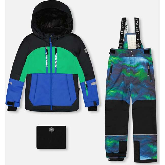 Two-Piece Teknik Snowsuit, Aurora Borealis