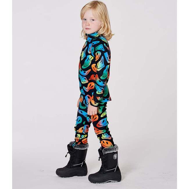 Two-Piece Thermal Underwear Set, Smiley Face Boy - Underwear - 3