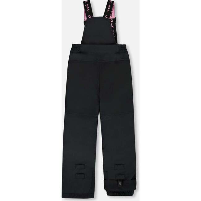 Two-Piece Play Snowsuit with Multicolor Print Jacket and Solid Pant, Black - Snowsuits - 4