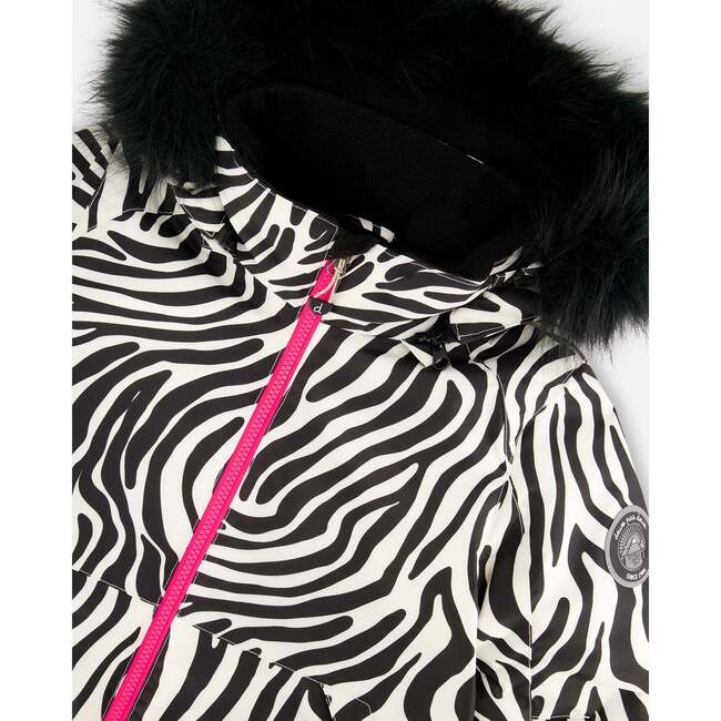 Two-Piece Play Snowsuit, Fuchsia - Snowsuits - 5