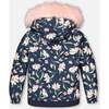 Two-Piece Play Snowsuit Flower Print, Dusty Pink - Snowsuits - 4