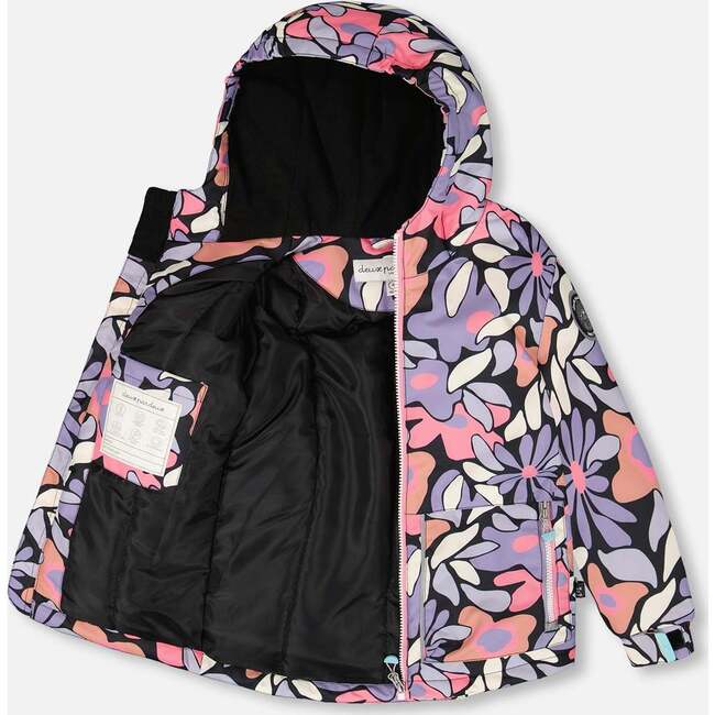 Two-Piece Chill Outerwear Set with Light Insulation, Purple Gray - Snowsuits - 2