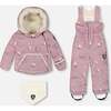 Two-Piece Baby Snug Snowsuit, Purple Bear Print - Snowsuits - 1 - thumbnail