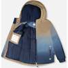 Two-Piece Chill Outerwear Set with Light Insulation, Navy Blue - Snowsuits - 2