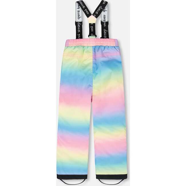 Two-Piece Chill Outerwear Set with Light Insulation, Rainbow Gradient - Snowsuits - 3