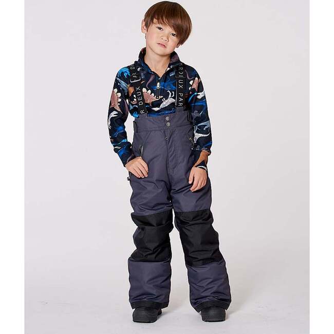 Solid Play Snow Pants, Dark Gray - Snow Pants - 2