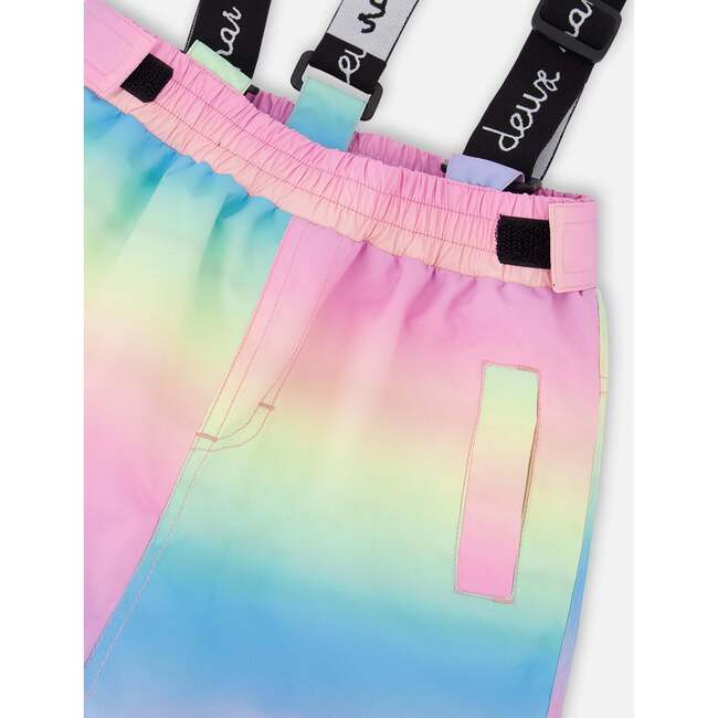 Two-Piece Chill Outerwear Set with Light Insulation, Rainbow Gradient - Snowsuits - 5