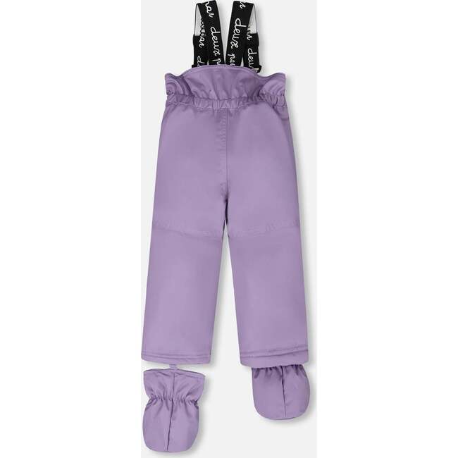 Two-Piece Baby Play Snowsuit, Purple Gray - Snowsuits - 6
