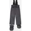 Two-Piece Baby Play Snowsuit with Printed Jacket Sage Green, Dark Gray - Snowsuits - 6