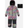 One-Piece Teknik Snowsuit, Rainbow Leopard - Snowsuits - 1 - thumbnail