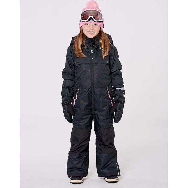 One-Piece Teknik Snowsuit with Pink, Black - Snowsuits - 2