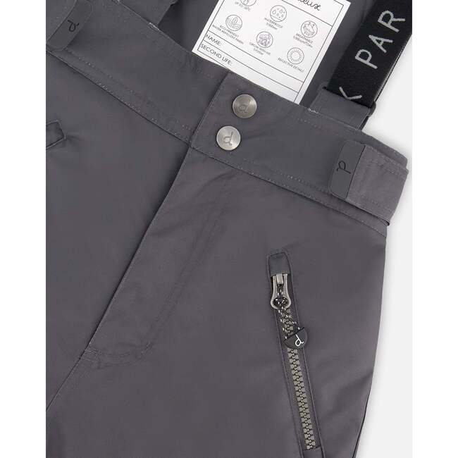 Solid Play Snow Pants, Dark Gray - Snow Pants - 4
