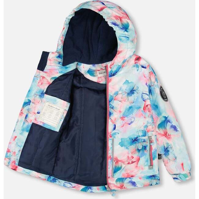 Two-Piece Chill Outerwear Set with Light Insulation, Turquoise Blue