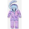 One-Piece Play Snowsuit, Purple Geo - Snowsuits - 3