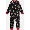 Organic Cotton Interlock One-Piece Pajama, Black Cookie Print - Pajamas - 3