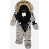 One-Piece Baby Original Puffy Snowsuit, Gray - Snowsuits - 3