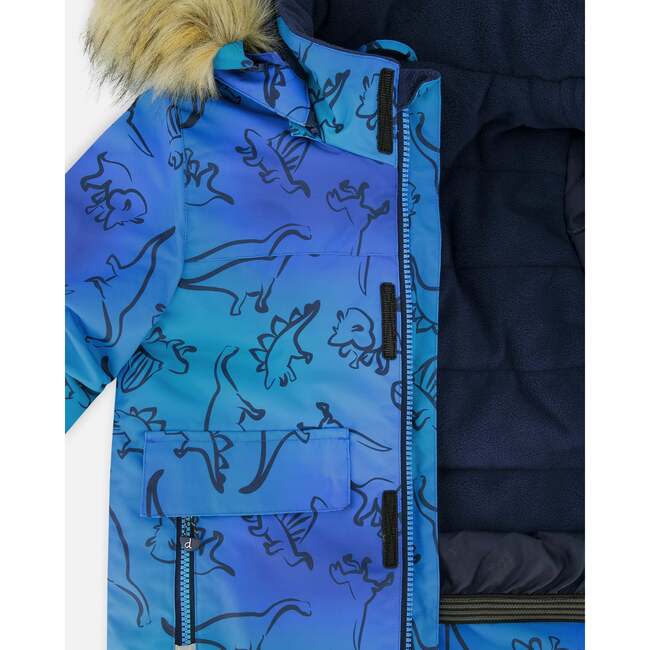 Two-Piece Discover Snowsuit, Navy Blue - Snowsuits - 5