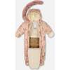 One-Piece Baby Layette Snowsuit Designed for Car Seat, Pink Printed Animal - Snowsuits - 2