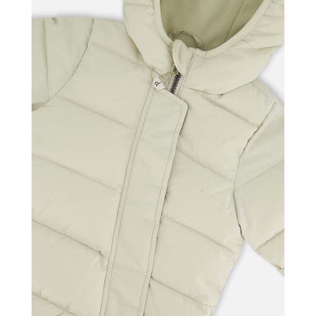 One-Piece Baby Cloud Compressible Snowsuit Designed for Car Seat Off-White, White Asparagus - Snowsuits - 3