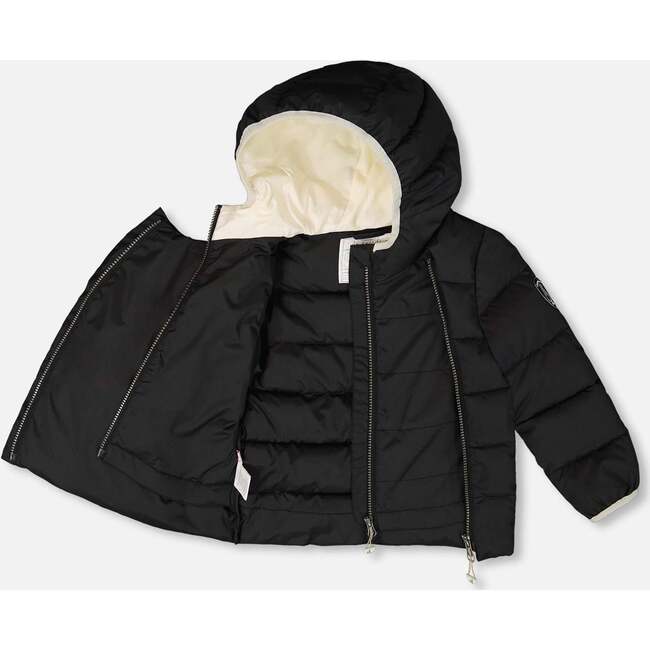 Compressible Winter Puffy Coat Designed for Car Seat, Black - Jackets - 4