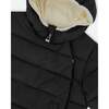 Compressible Winter Puffy Coat Designed for Car Seat, Black - Jackets - 5