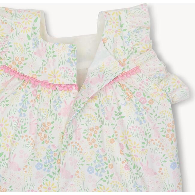 Hoppy Garden Cotton Poplin Magnetic Little Baby Sleeveless Dress + Diaper Cover Set - Dresses - 2