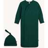 Magnetic Gown & Hat Set DEEP EMERALD - Nightgowns - 1 - thumbnail