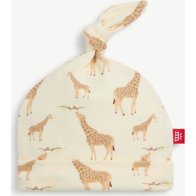 Cream Jolie Giraffe Organic Cotton Hat - Hats - 1