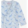 Blue Jolie Giraffe Organic Cotton Magnetic Cozy Sleeper Gown + Hat Set - Nightgowns - 2