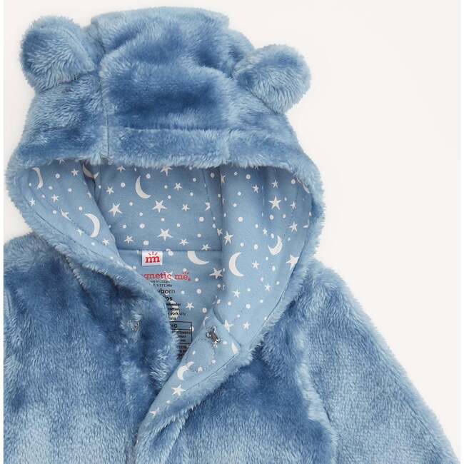 Winter Sky Minky Bear Footie - Footie Pajamas - 2