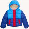 Storm Blue Nylon Puffer Parka - Jackets - 1 - thumbnail