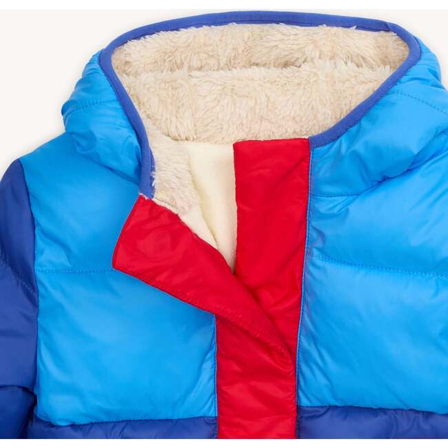 Storm Blue Nylon Puffer Parka - Jackets - 2